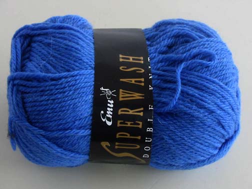 EMU Superwash Wool Double Knit DK Yarn Blue 10 skeins  